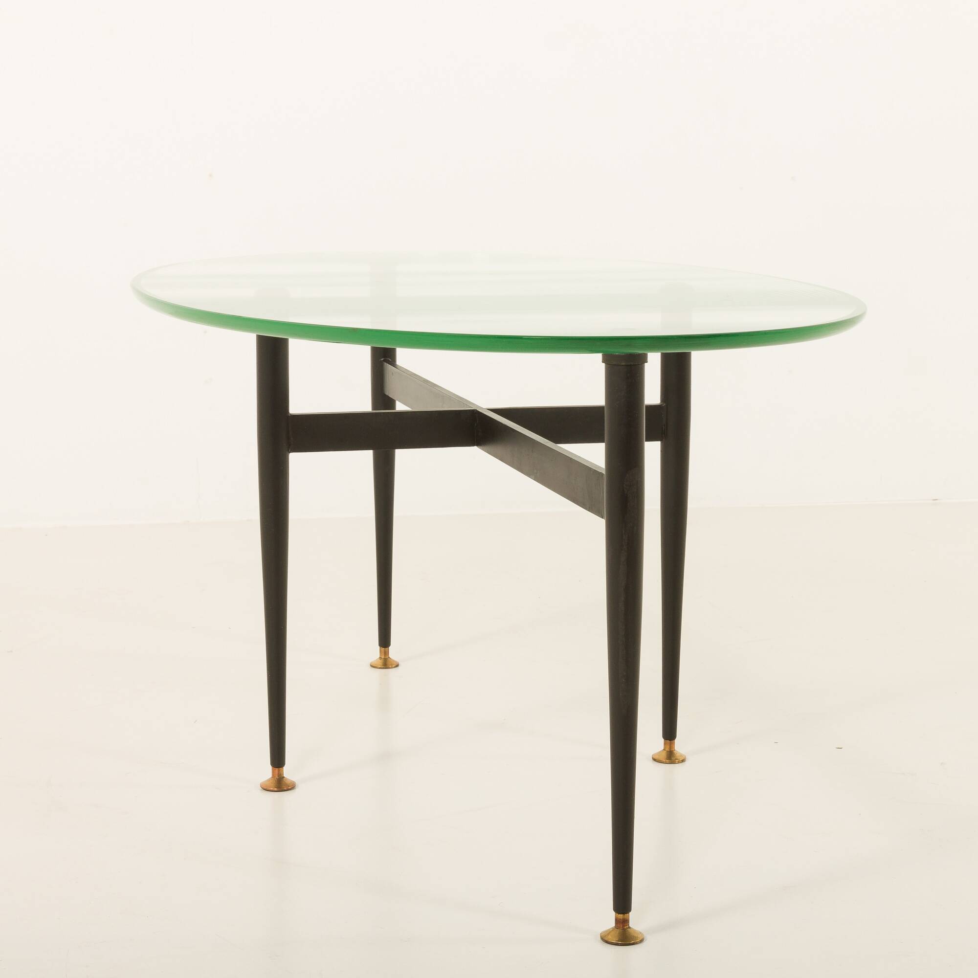 Italian mid century  glass coffee table 1950s