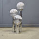 Vintage glass globe table lamp by Mazzega, 1970s