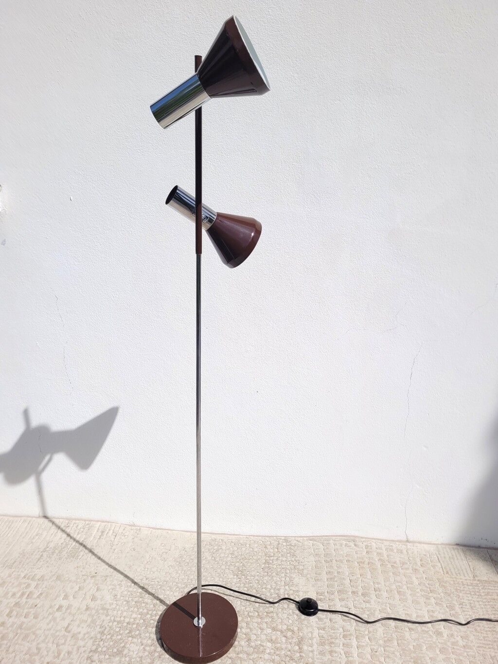 Double spot floor lamp Koch & Lowy 1970