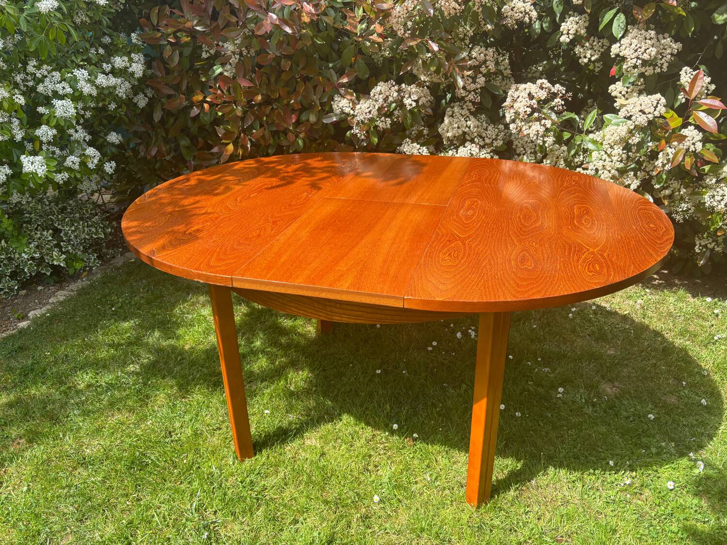 Table ronde extensible vintage