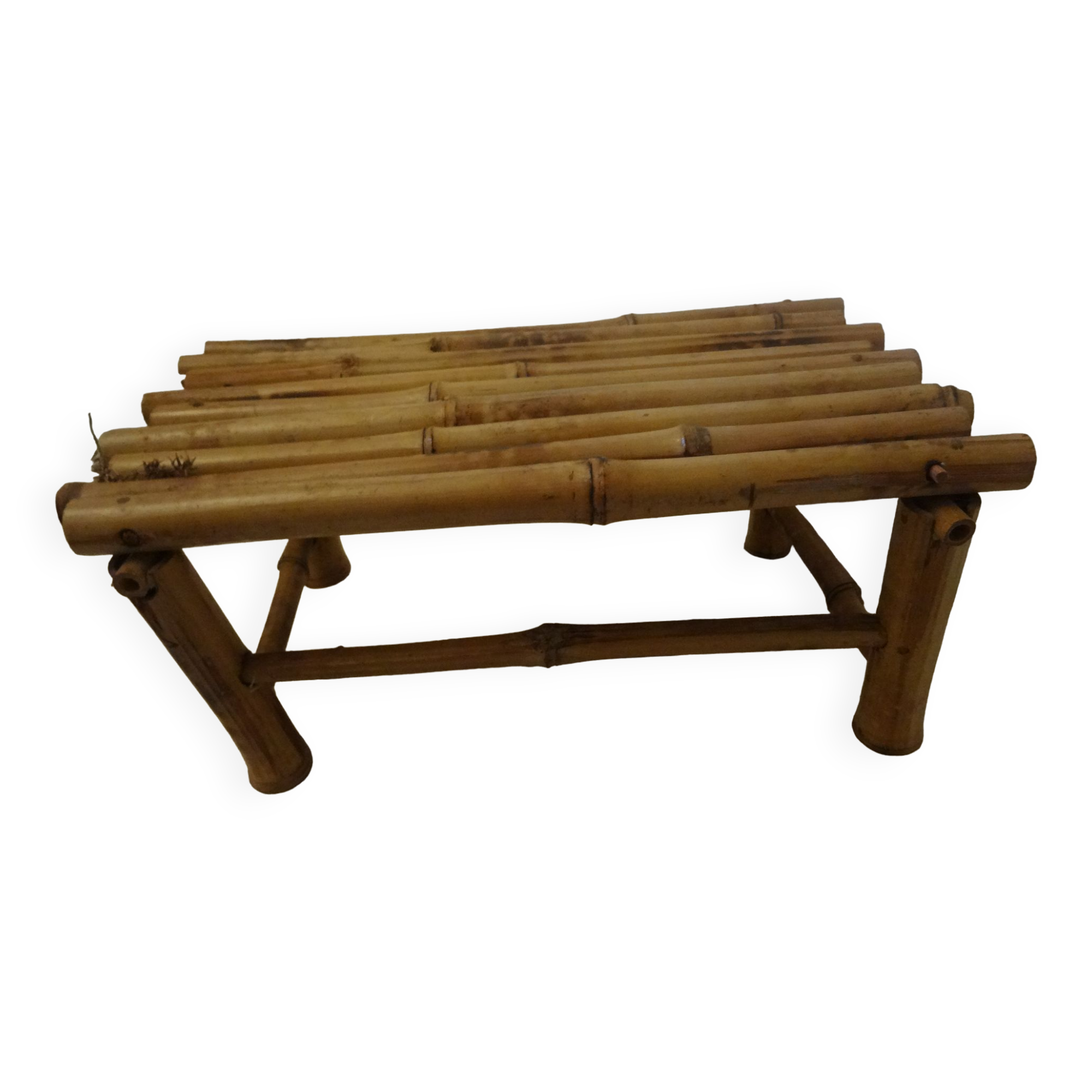 Small bamboo bench