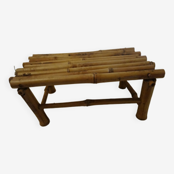 Small bamboo bench