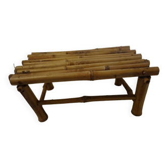 Small bamboo bench