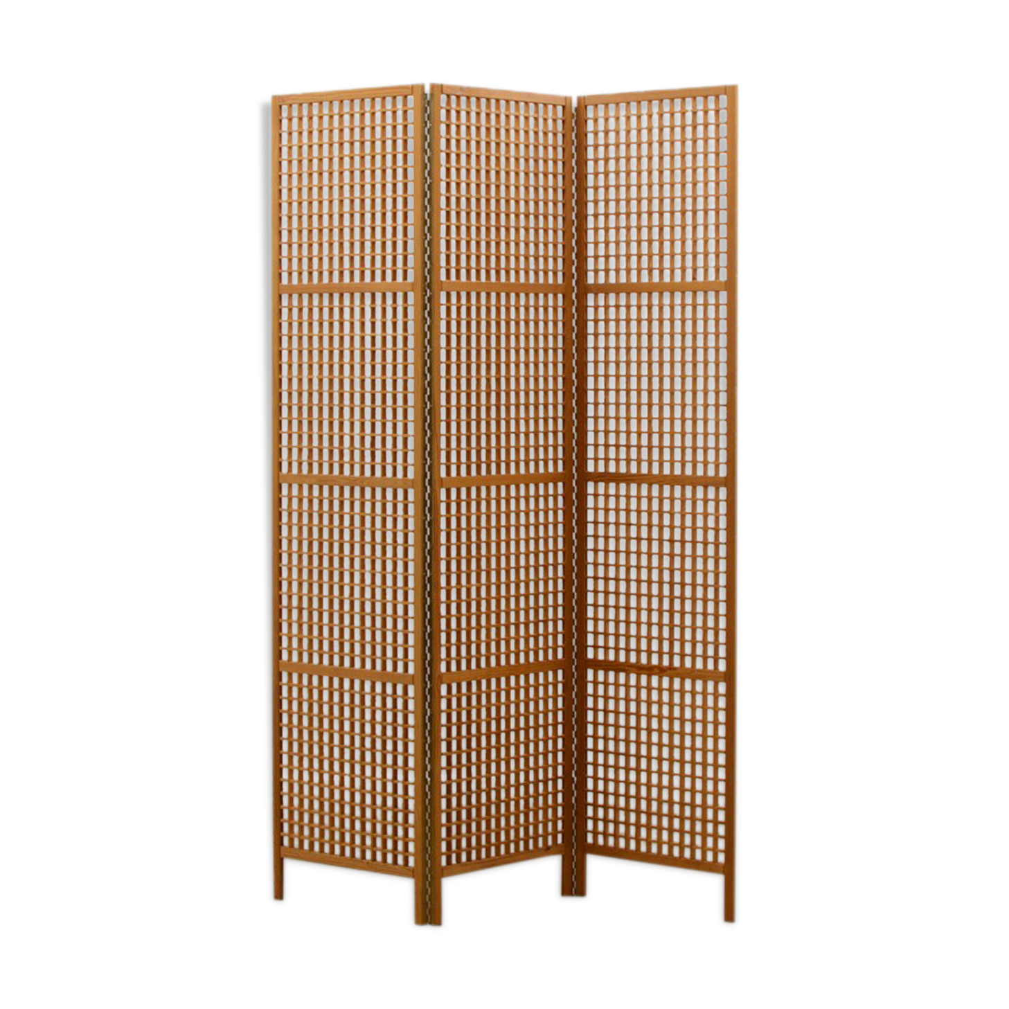 Scandinavian pine room divider 70s