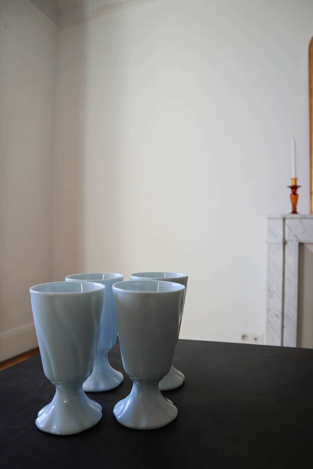Mazagrans porcelain Leclair Limoges