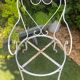 Pair of wrought iron armchairs 1950