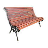 Banc de jardin ancien avec pieds en fonte vintage xxeme