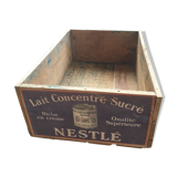 Vintage Nestle wooden crate