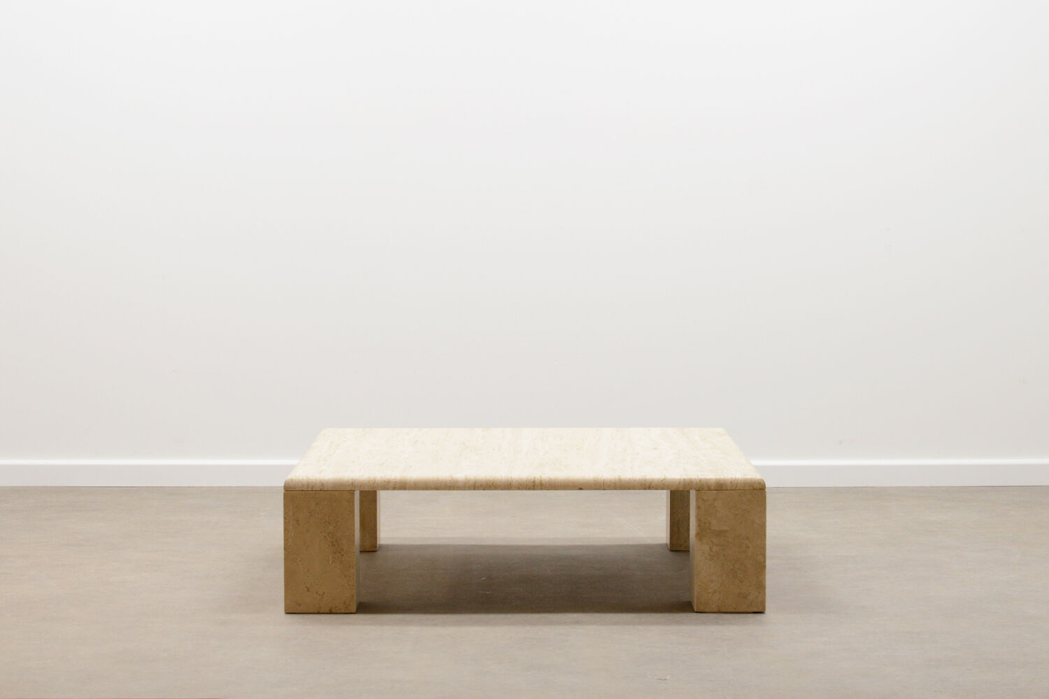 70’s Italian travertine coffee table.