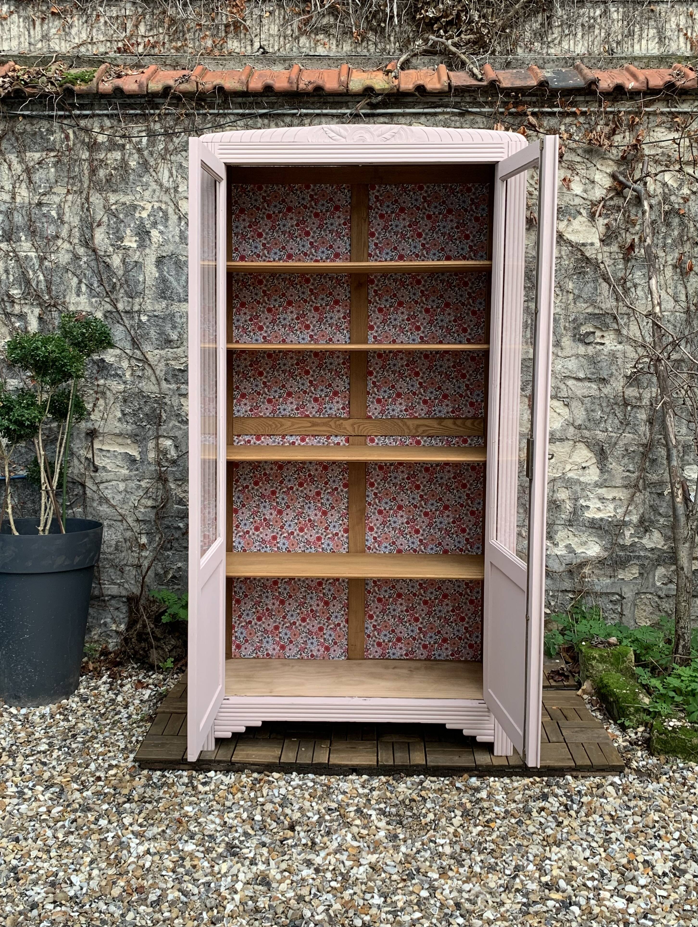 Parisian art deco glazed wardrobe 1930