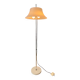 Vintage Space Age floor lamp with white plexiglass UFO shade.