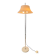 Vintage Space Age floor lamp with white plexiglass UFO shade.