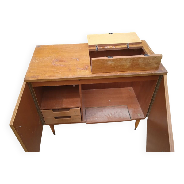 meuble vintage pour machine a coudre singer