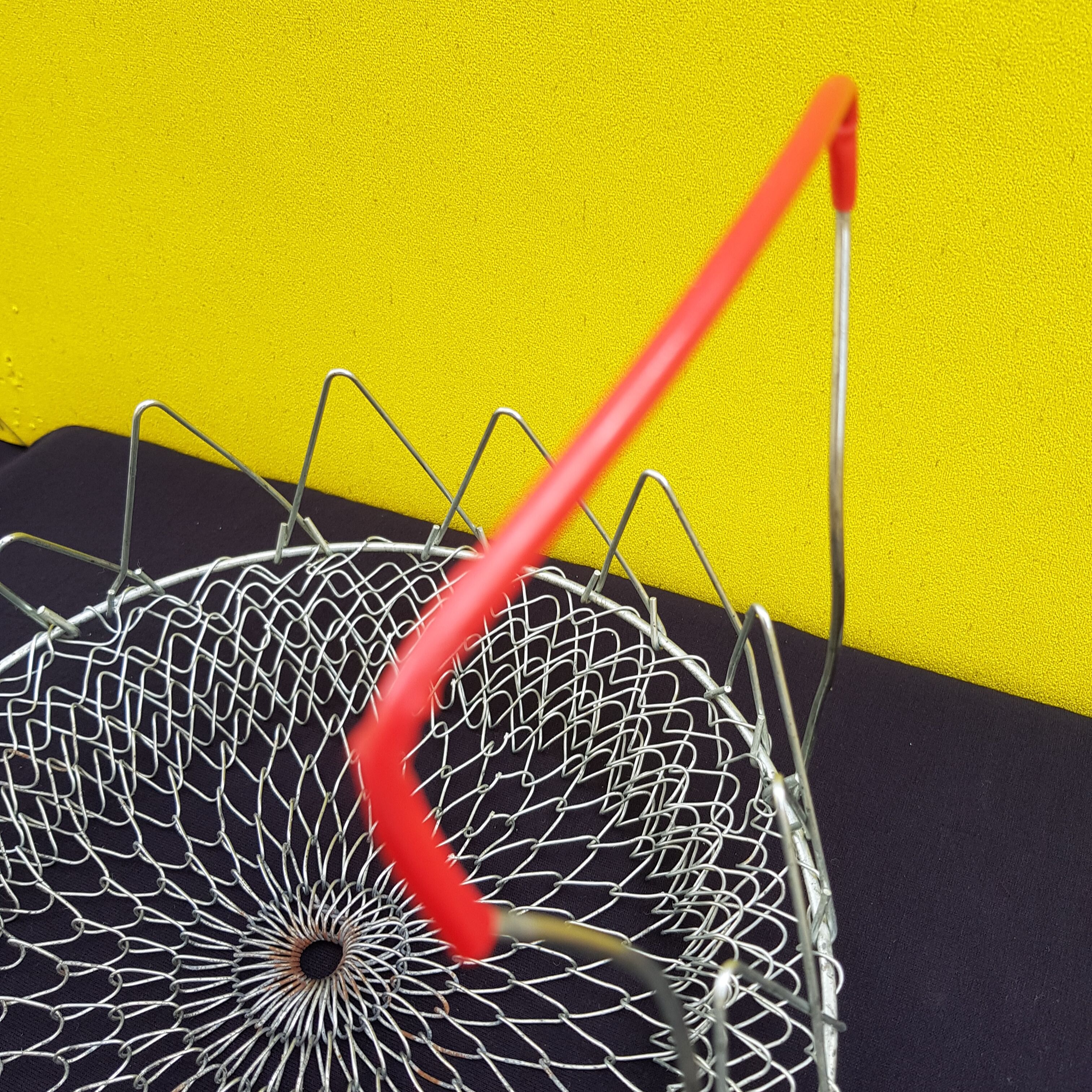 Old folding salad basket