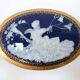 Limoges porcelain bonbonnière signed E. Chalais, 1950
