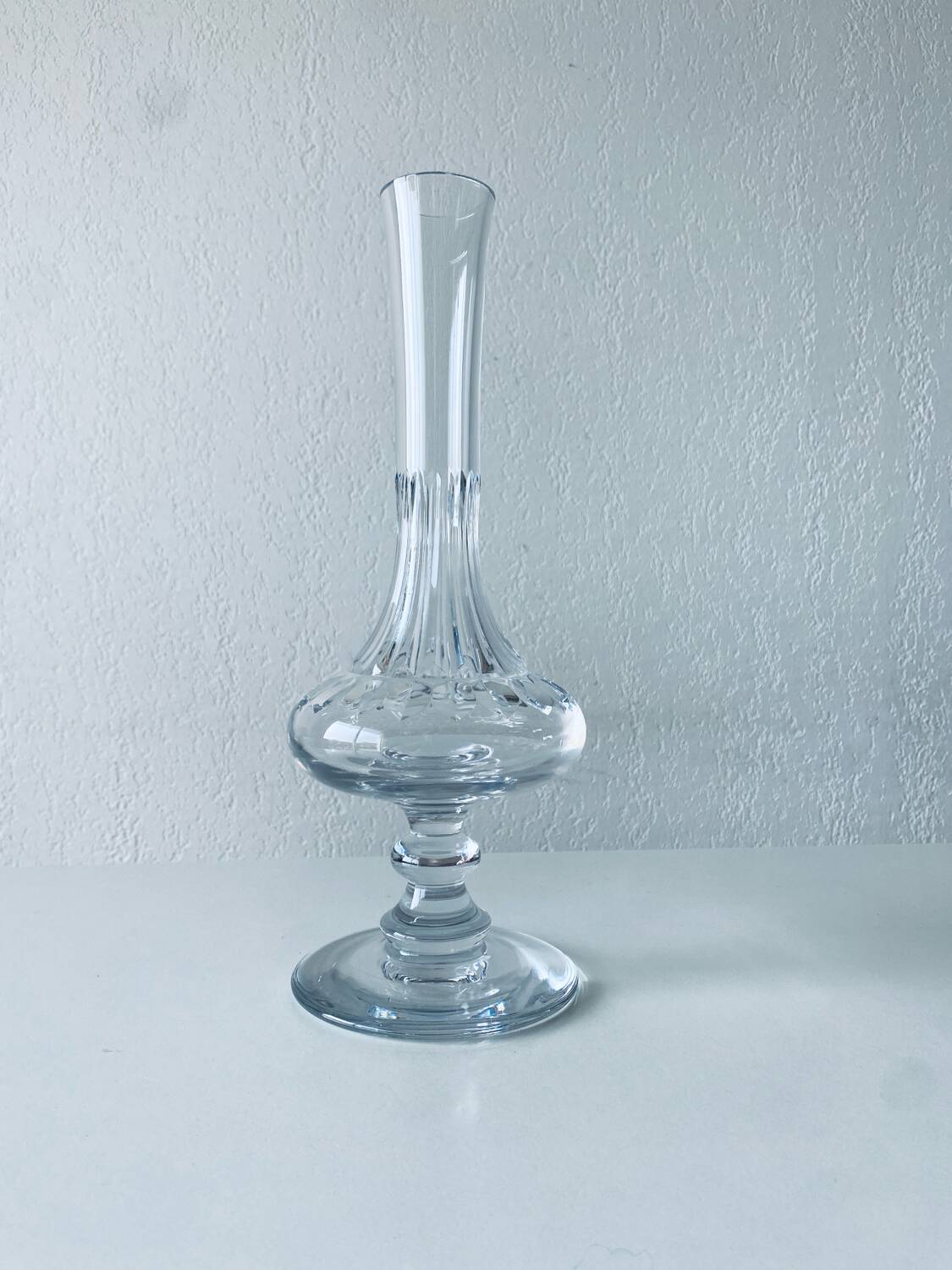 Crystal footed vase