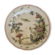 Large antique plate in Gien earthenware with Cornucopia pattern Ø 28 cm