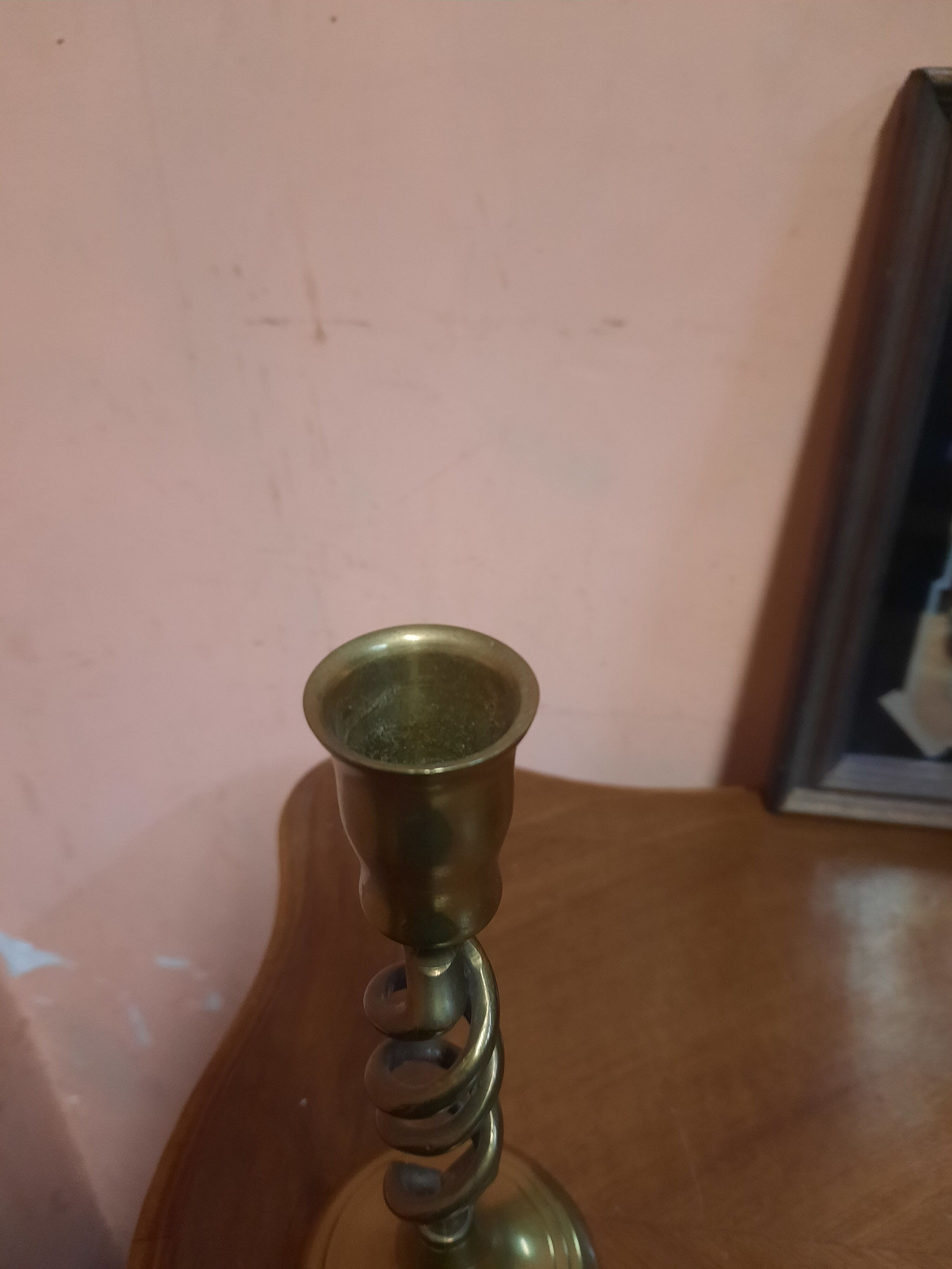 Golden candle holder