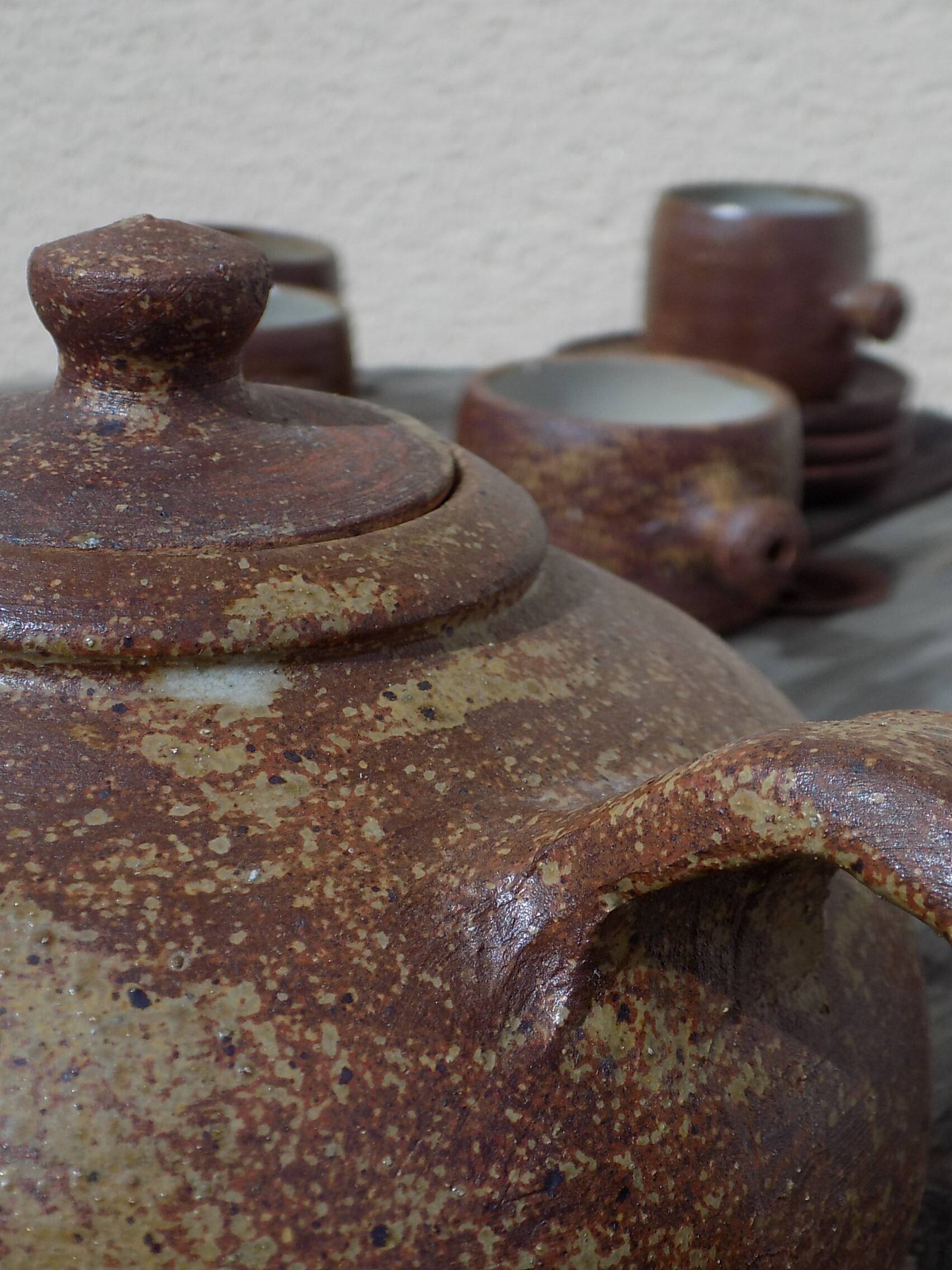 13 piece stoneware coffee/tea set