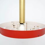Red Scandinavian lamp, Denmark 1960s
