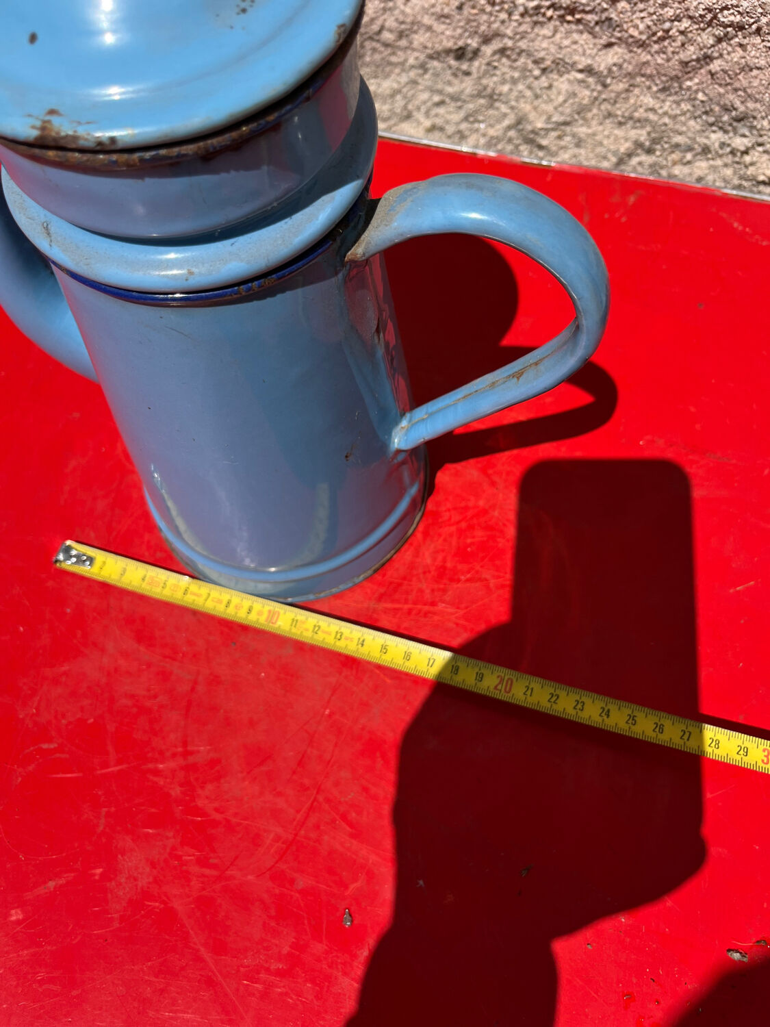 Enamelled coffee maker