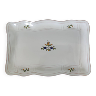 Serving dish - Flowered earthenware Henriot Quimper France