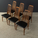 6 Eva dining chairs, Niels Koefoed
