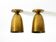 A pair of large, original Mid Century Modern brass ceiling lamps