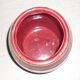 Cache-pot en céramique rouge et or vintage