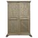 Armoire Jacobean Revival sculptée main, peinte - 1840-1860