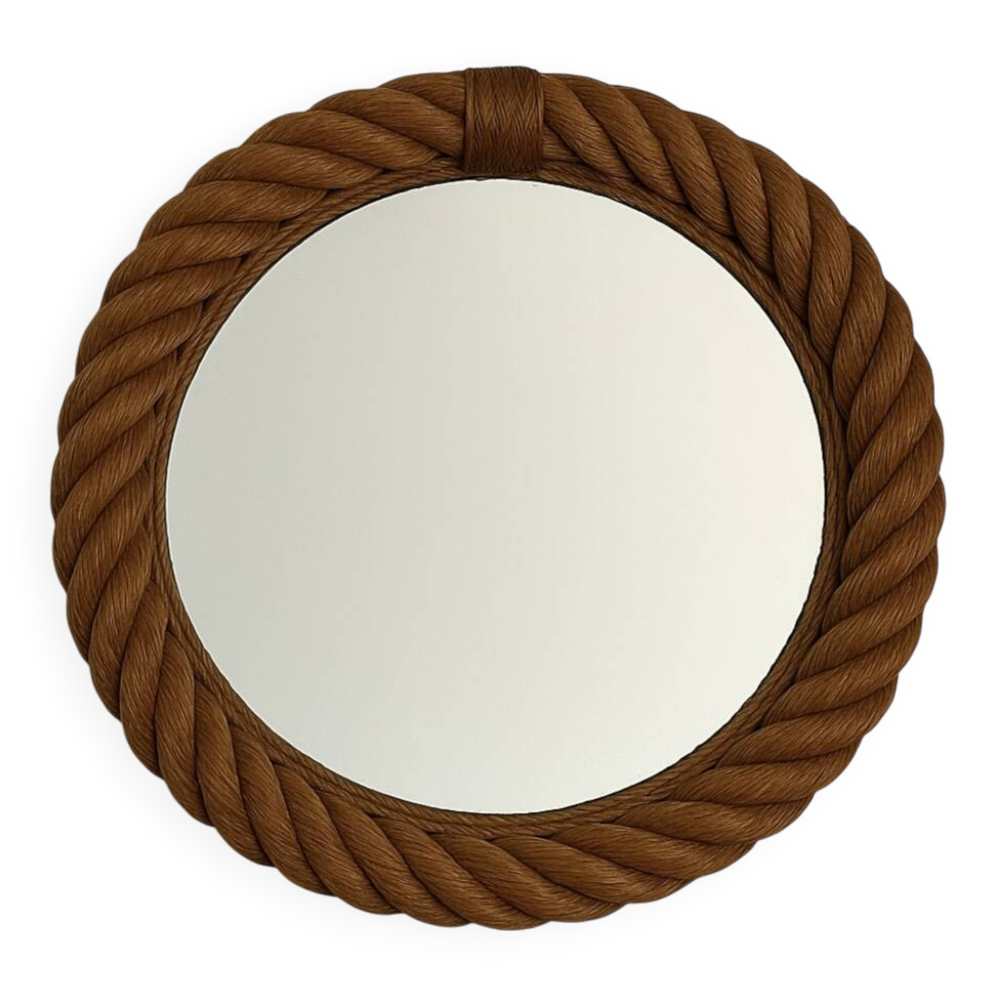 Vintage rope mirror french 1970s