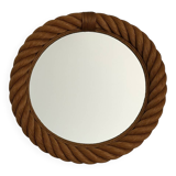 Vintage rope mirror french 1970s