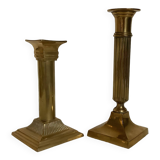 Pair of brass candlesticks