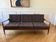 Teak and Danish Scandinavian wool sofa