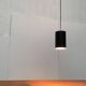 Minimalist cylindrical pendant light from the mid-century in metal by Eila & John Meiling for Louis Poulsen, set of 3.