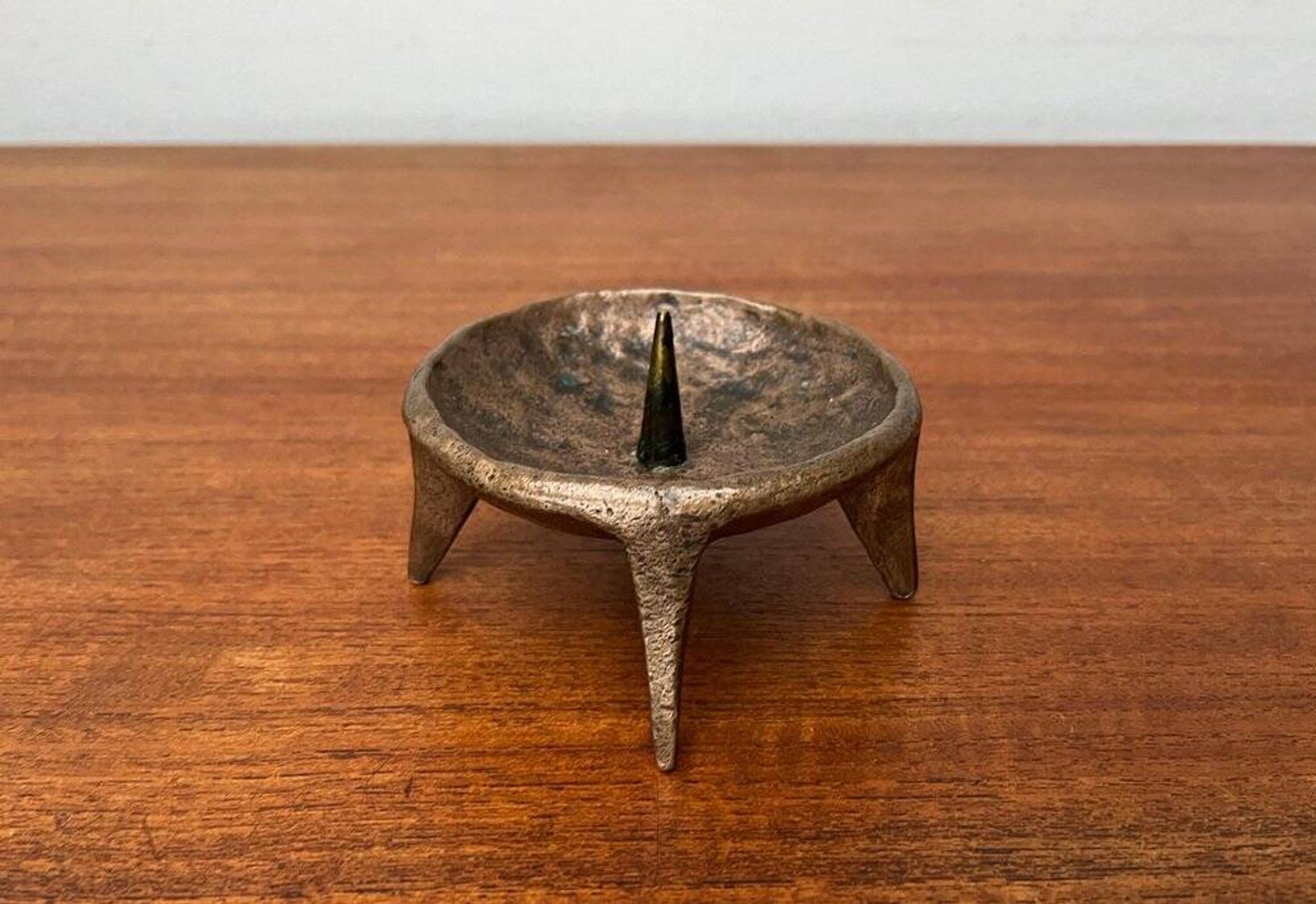 Bougeoir Brutaliste du Milieu du Siècle en Bronze, années 1960