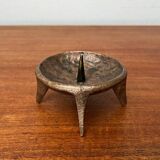Brutalist Mid-Century Candle Holder in Bronze, 1960s