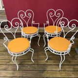 Wrought iron garden furniture