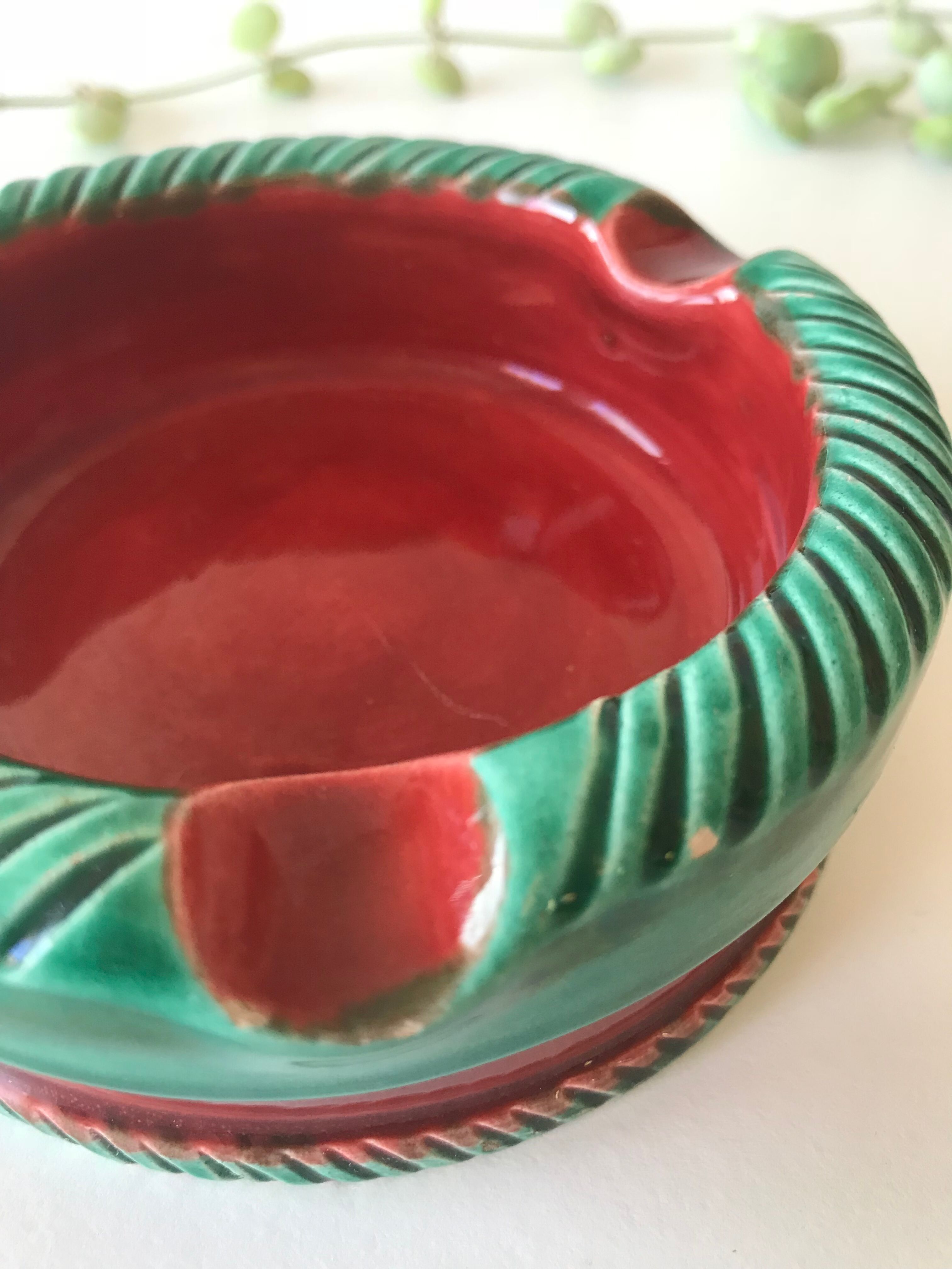 Ashtray signed Charlotte Corbin