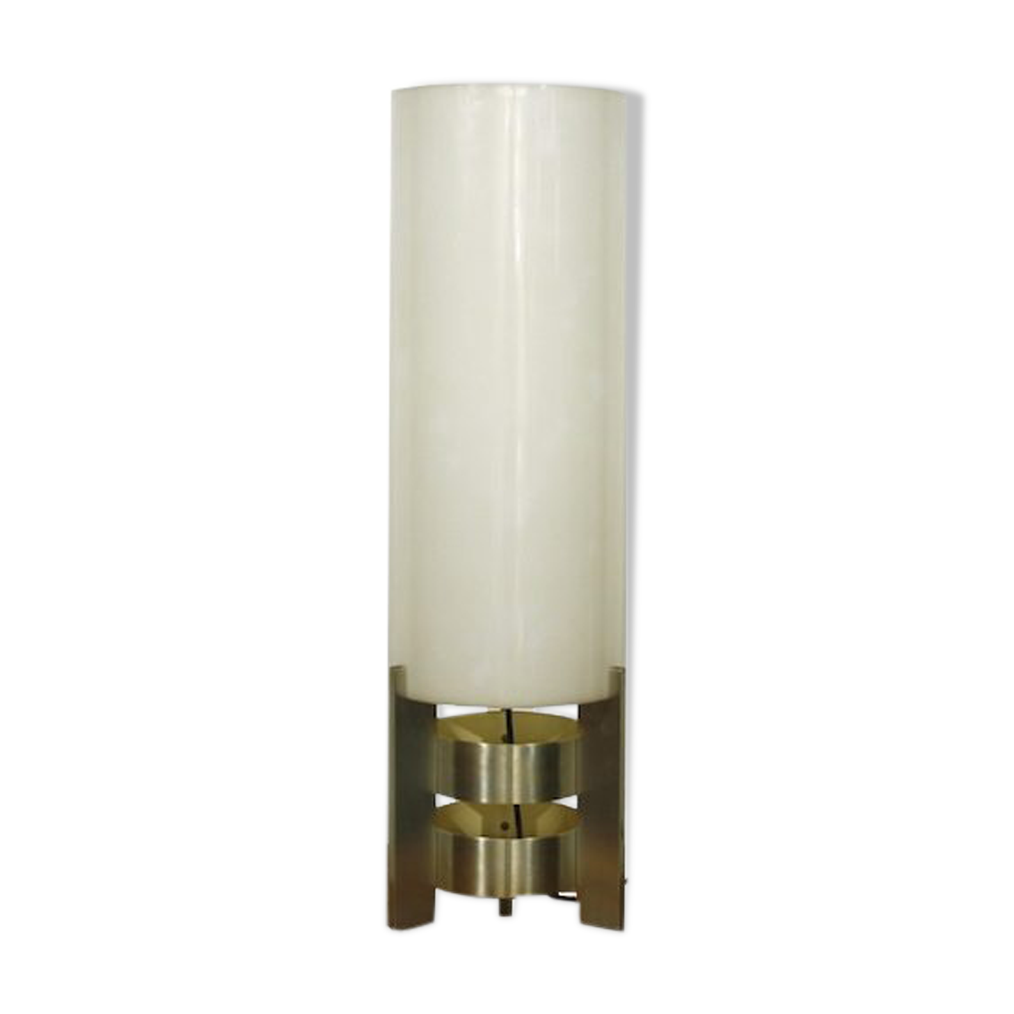 Lampe de table en plexi et métal