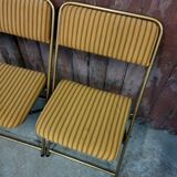 Set of 4 vintage Lafuma folding chairs