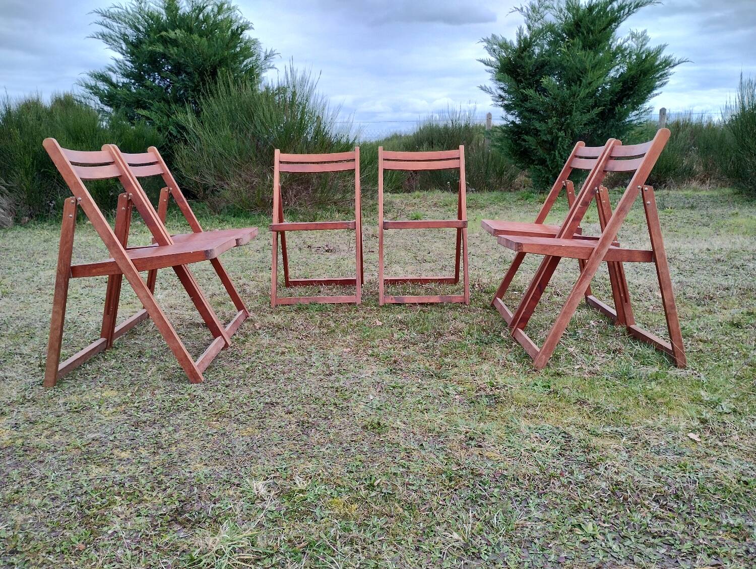 Vintage folding chairs