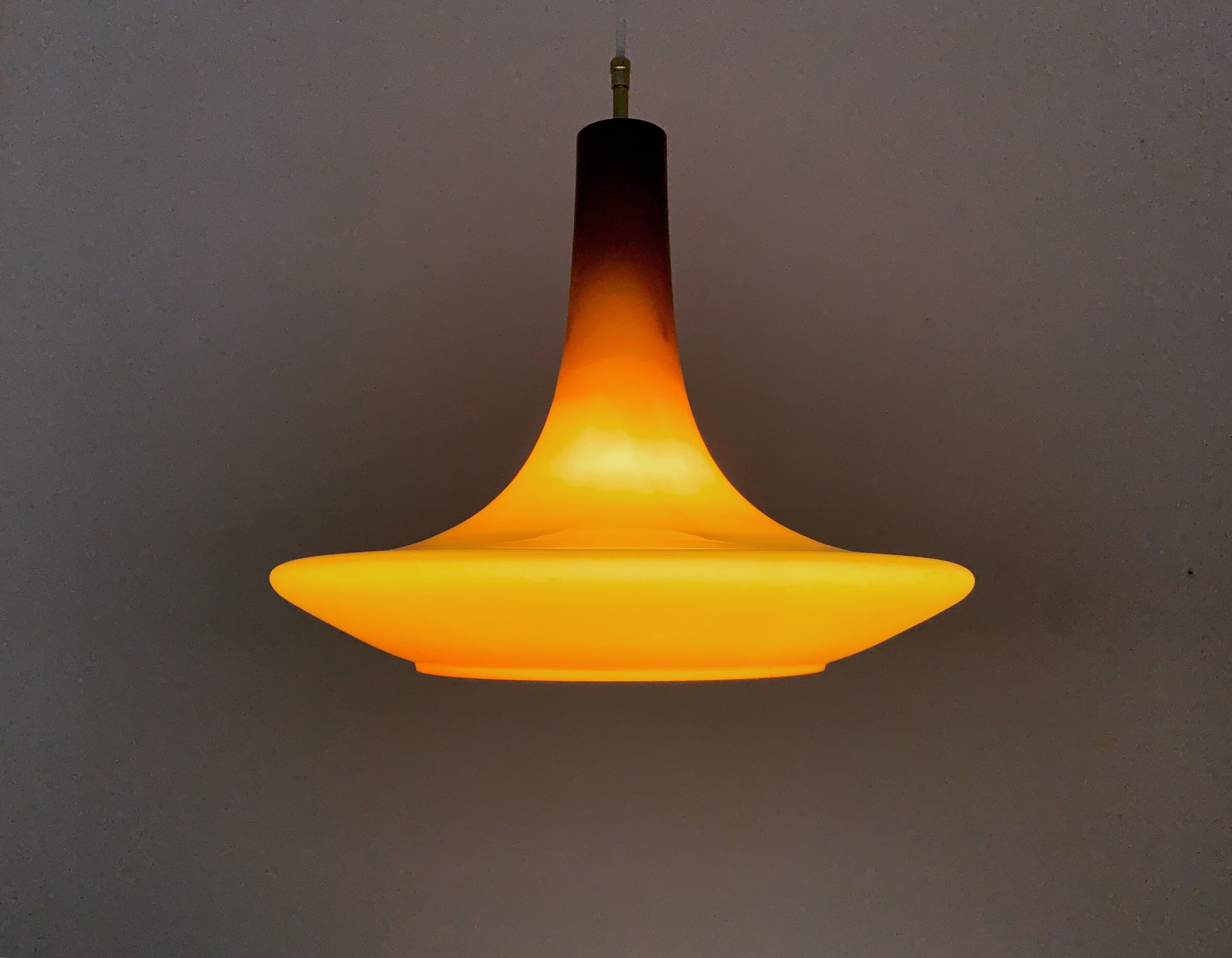 Glass pendant lamp by Peill and Putzler