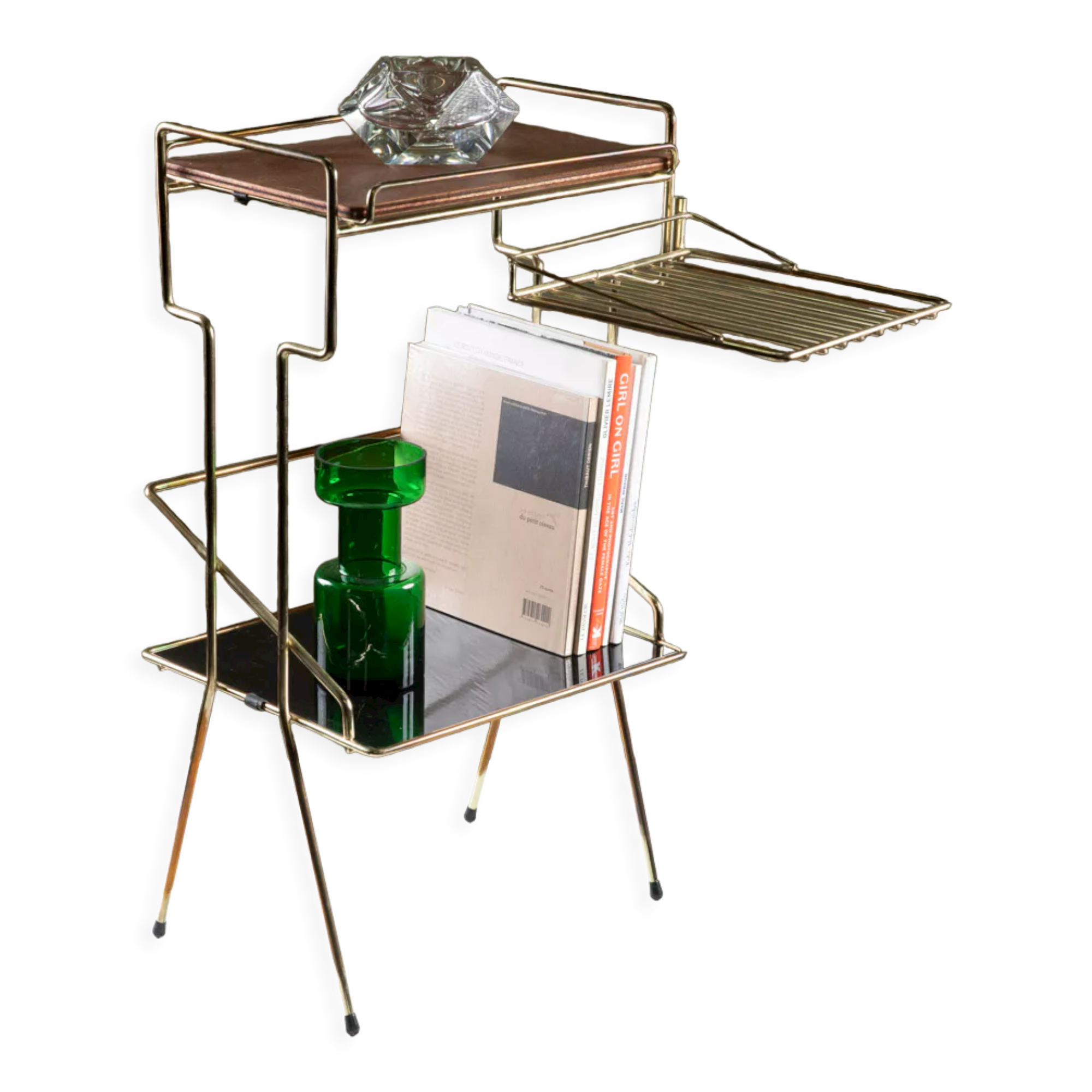 Accent furniture in gilded metal