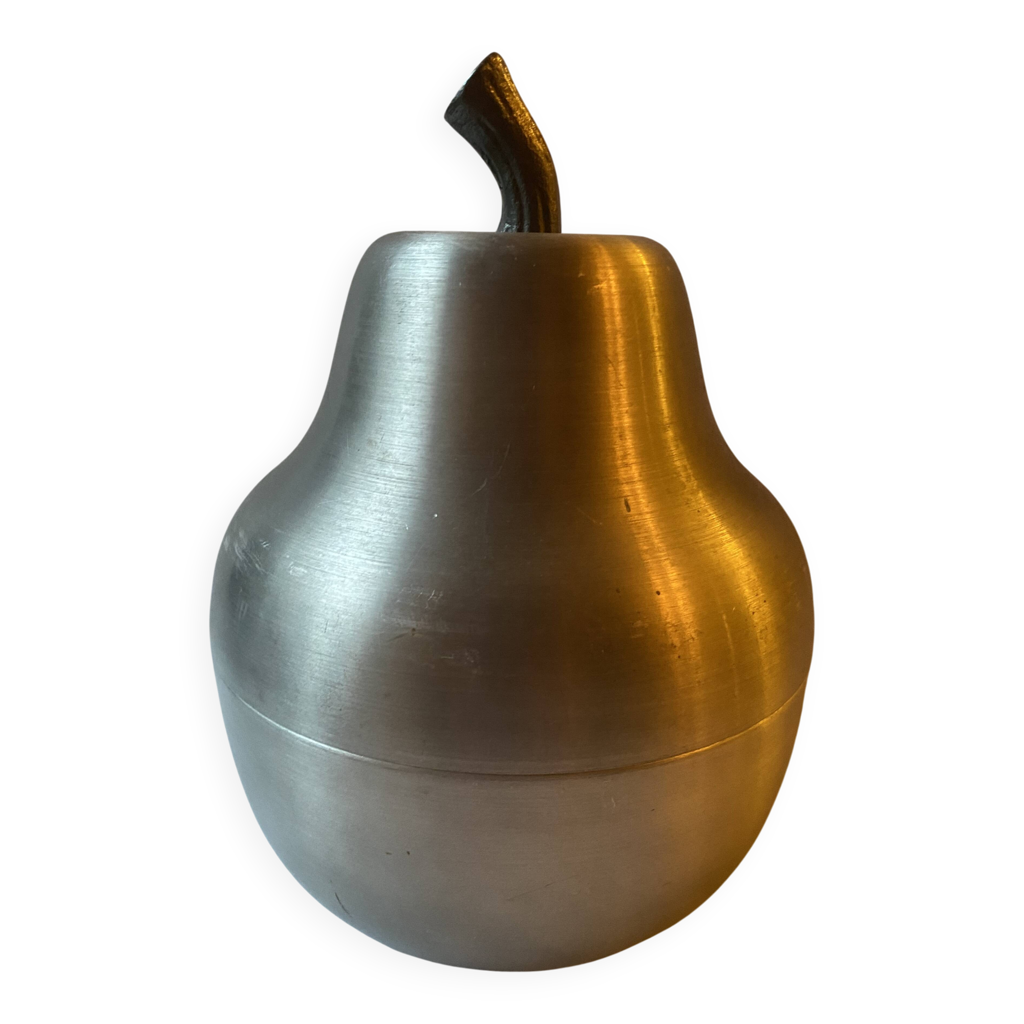 Vintage 1970s pear-shaped ice cube tray bucket