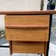 Desk with 2 drawers, leather top, Havana, 1950.