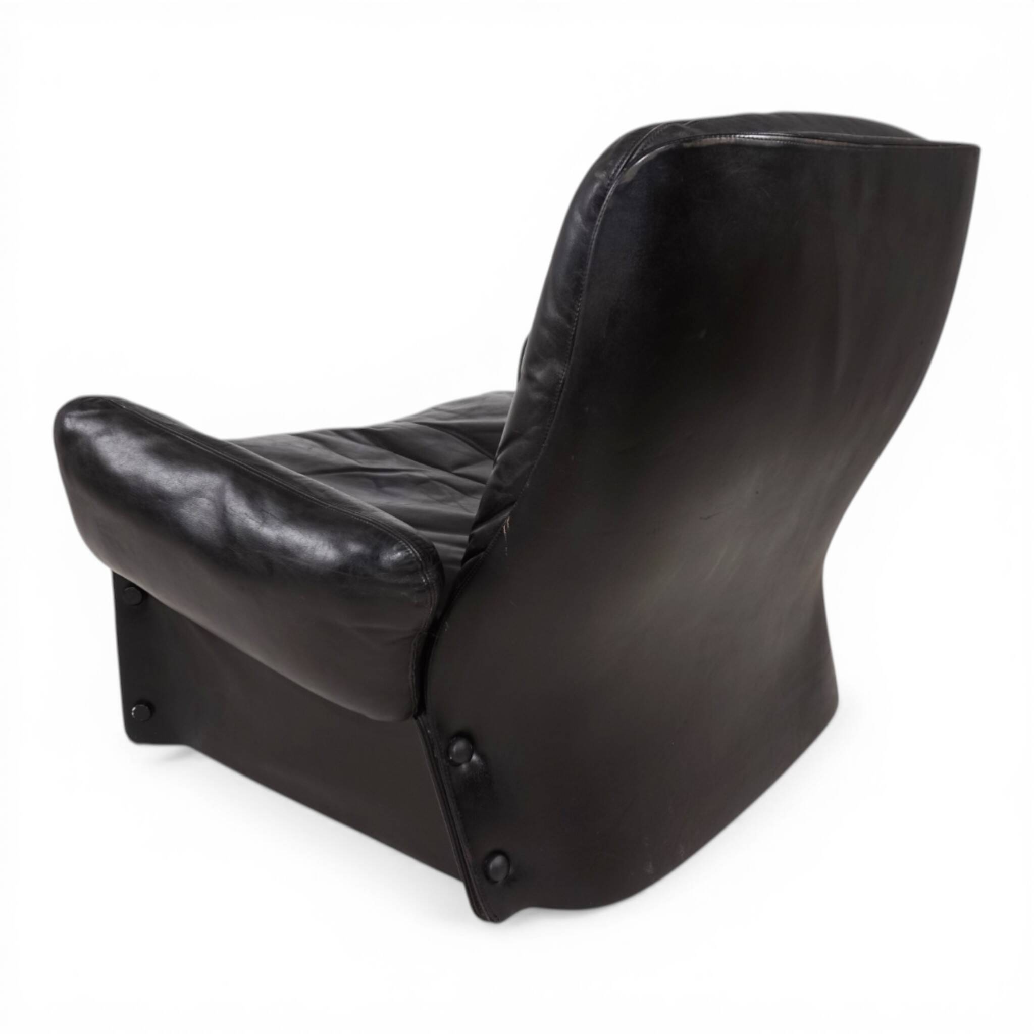 Carl Straub Leather Lounge Chair, 1970