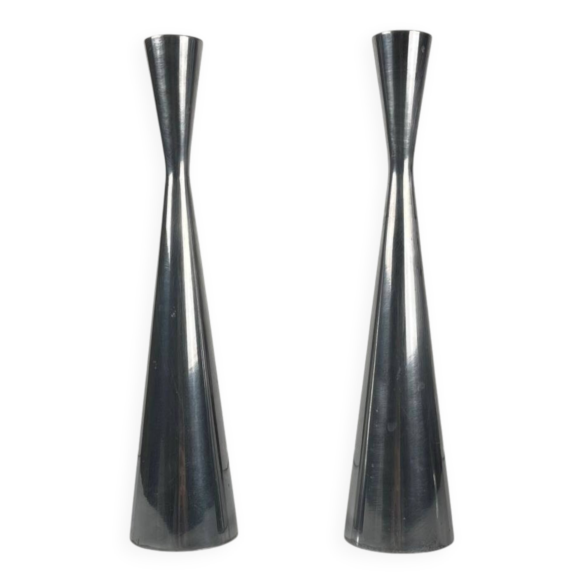 Duo de bougeoir en acier par Erika Pekkari pour IKEA