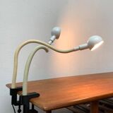 Vintage Space Age clamp lamp Italian Hebi by Isao Hosoe for Valenti Luce, 1970s, set of 2