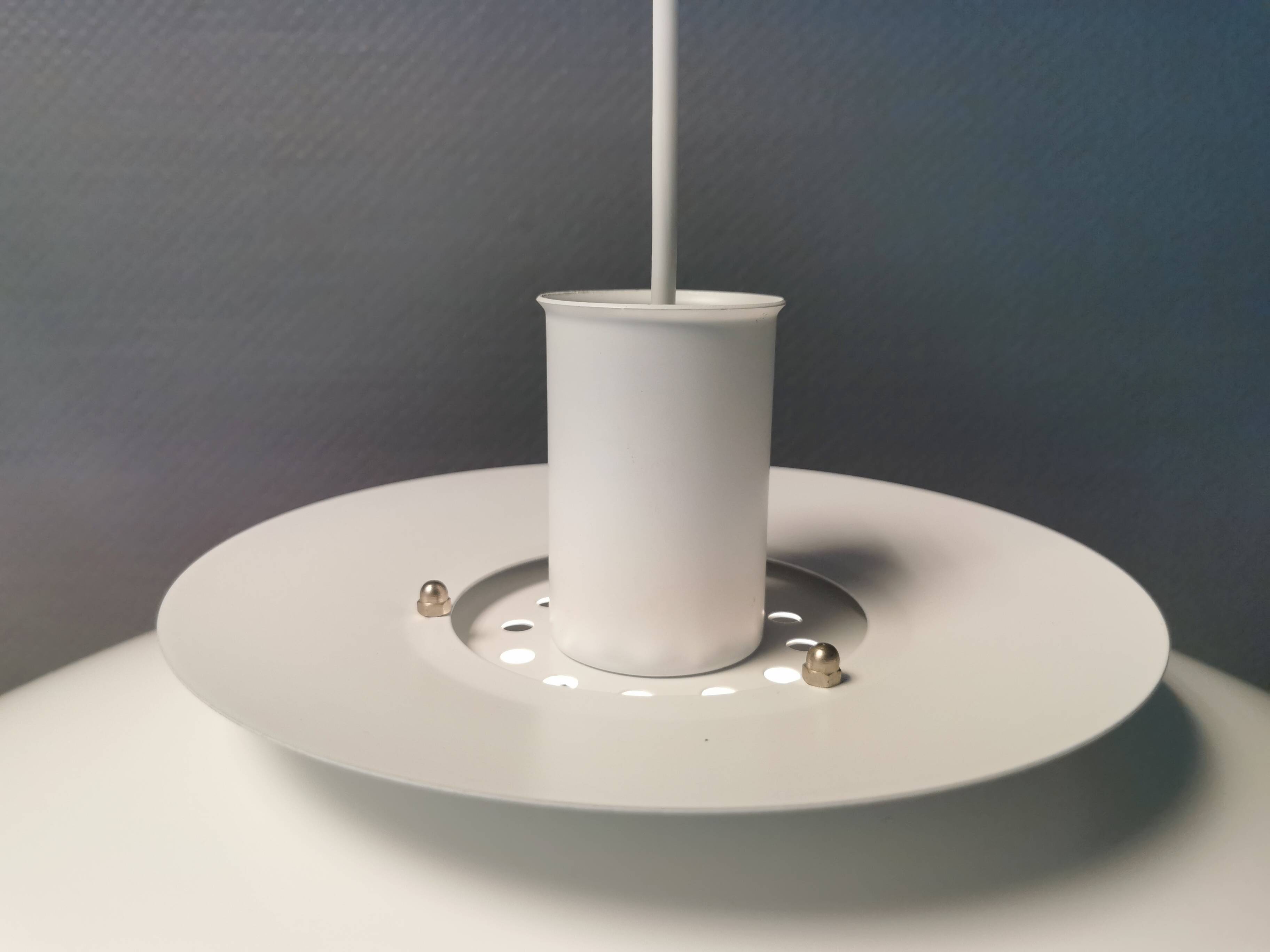 Large hanging lamp by Danish Form-Light 1980s. Multiple layers of shades.